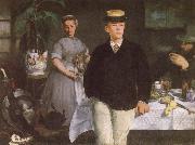 Edouard Manet Luncheon in the studio oil painting